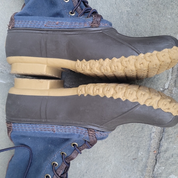 L.L.Bean Waxed Canvas L.L.Bean Signature Duck Boots Hunting Biits - Picture 14 of 16